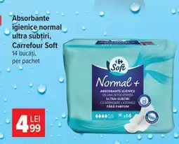 Carrefour Absorbante igienice normal ultra subțiri, Carrefour Soft Ofertă