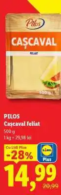 Lidl Pilos Cașcaval feliat Ofertă