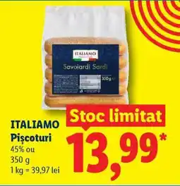 Lidl ITALIAMO Pișcoturi Ofertă