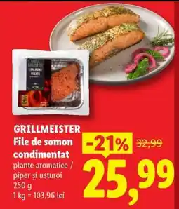 Lidl GRILLMEISTER File de somon condimentat Ofertă
