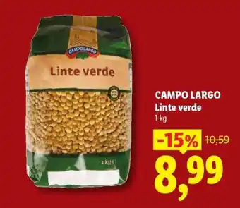 Lidl CAMPO LARGO Linte verde Ofertă