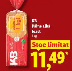 Lidl KB Pâine albă toast Ofertă