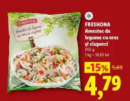 Lidl Freshona Amestec de legume cu orez și ciuperci Ofertă
