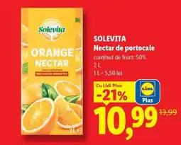 Lidl Solevita Nectar de portocale Ofertă