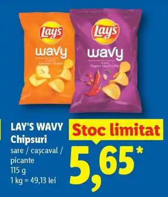 Lidl LAY‘S WAVY Chipsuri Ofertă