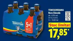 Lidl TIMIŞOREANA Bere blondă Ofertă