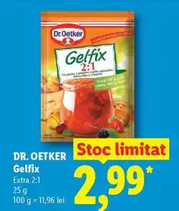 Lidl DR. OETKER GELFIX Ofertă