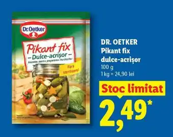 Lidl DR. OETKER Pikant fix dulce-acrișor Ofertă