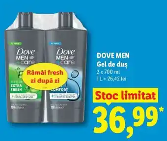 Lidl Dove Men Gel de Duș Ofertă