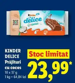 Lidl KINDER DELICE Prăjituri cu cocos Ofertă