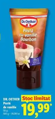 Lidl DR. OETKER Pastă de vanilie Ofertă