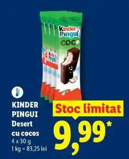 Lidl Kinder Pingui Desert cu cocos Ofertă