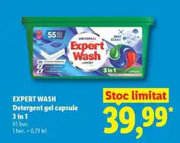 Lidl EXPERT WASH Detergent gel capsule 3 in 1 Ofertă