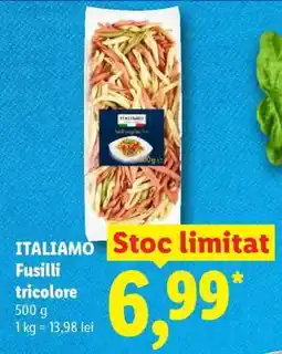 Lidl ITALIAMO Fusilli tricolore Ofertă