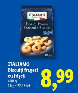 Lidl Italiamo Biscuiți fragezi cu frișcă Ofertă