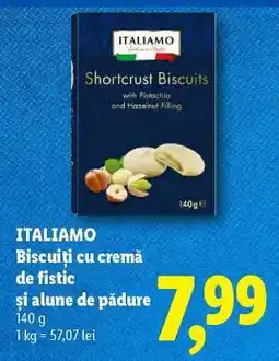 Lidl Italiamo Biscuiți cu cremă de fistic și alune de pădure Ofertă