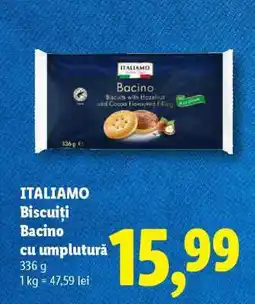 Lidl ITALIAMO Biscuiți Bacino cu umplutură Ofertă