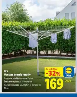 Lidl W5 Uscător de rufe rotativ Ofertă