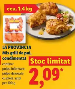 Lidl LA PROVINCIA Mix grill de pui, condimentat Ofertă