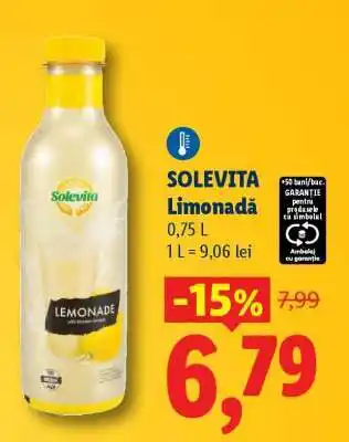 Lidl Solevita Limonadă Ofertă
