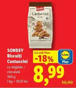 Lidl SONDEY Biscuiți Cantuccini Ofertă