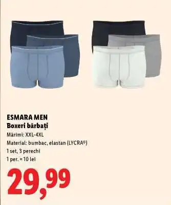 Lidl ESMARA MEN Boxeri bărbați Ofertă