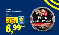 Lidl BARONI Conservă din carne de porc Ofertă