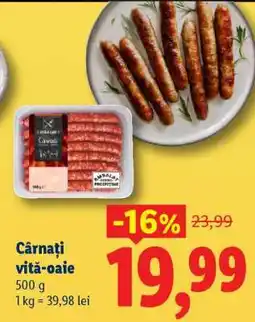 Lidl Cârnați vită-oaie Ofertă