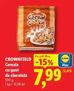 Lidl Crownfield Cereale cu gust de ciocolată Ofertă