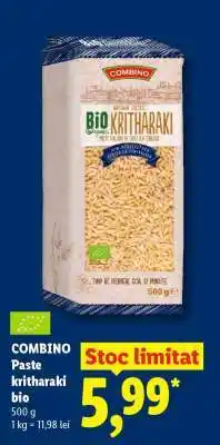 Lidl Combino Paste kritharaki bio Ofertă