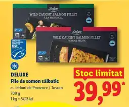 Lidl DE LUXE File de somon sălbatic Ofertă