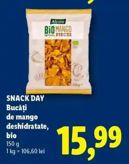Lidl SNACK DAY Bucăți de mango deshidratate, bio Ofertă