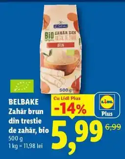 Lidl Belbake Zahăr brun din trestie de zahăr, bio Ofertă