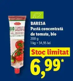 Lidl BARESA Pastă concentrată de tomate, bio Ofertă