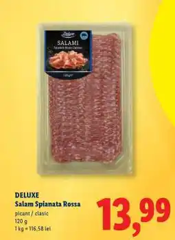 Lidl DELUXE Salam Spianata Rossa Ofertă