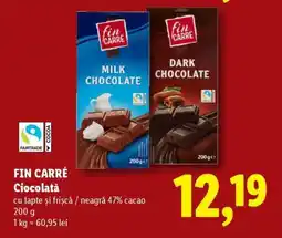 Lidl Fin Carré Ciocolată Ofertă