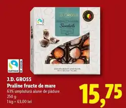 Lidl J.D. GROSS Praline fructe de mare Ofertă