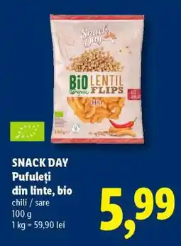 Lidl Snack Day Pufuleți din linte, bio Ofertă