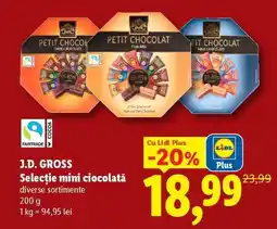 Lidl J.D. GROSS Selecție mini ciocolată Ofertă