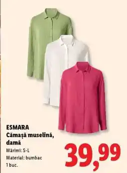 Lidl ESMARA Cămașă muselină, damă Ofertă