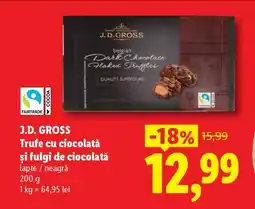 Lidl J.D. Gross Trufe cu ciocolată și fulgi de ciocolată Ofertă