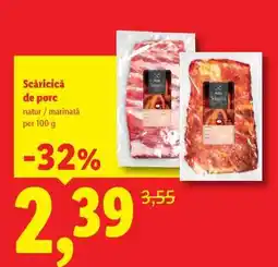 Lidl Scăricică de porc Ofertă