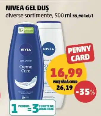 Penny NIVEA Gel Duș Ofertă