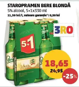 Penny STAROPRAMEN Bere blondă Ofertă