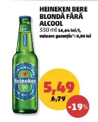 Penny Heineken Bere Blondă Fără Alcool Ofertă