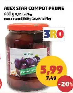 Penny ALEX STAR COMPOT PRUNE Ofertă