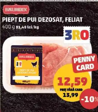 Penny Piept de pui dezosat feliat Ofertă