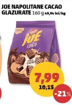 Penny JOE Napolitane Cacao Glazurate Ofertă