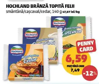 Penny HOCHLAND Brânză topită felii Ofertă
