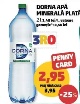 Penny Dorna Apă Minerală Plată Ofertă